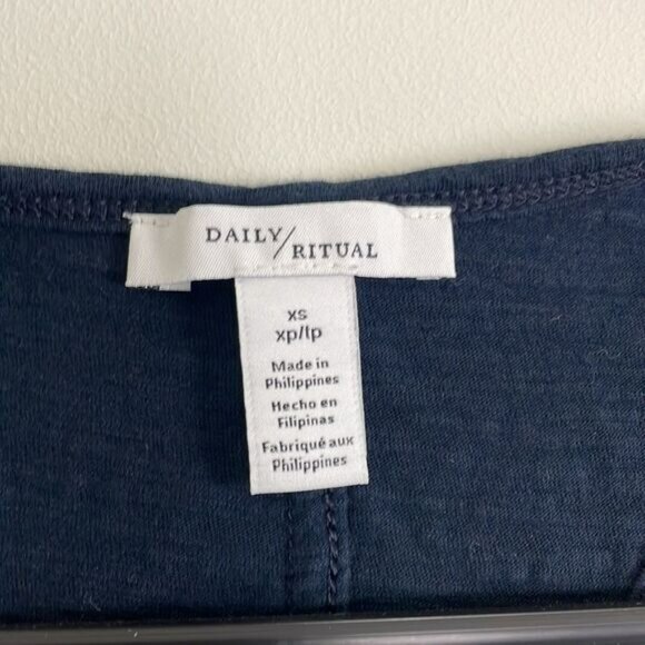 Daily Ritual Navy Tank Top - Picture 3 of 5